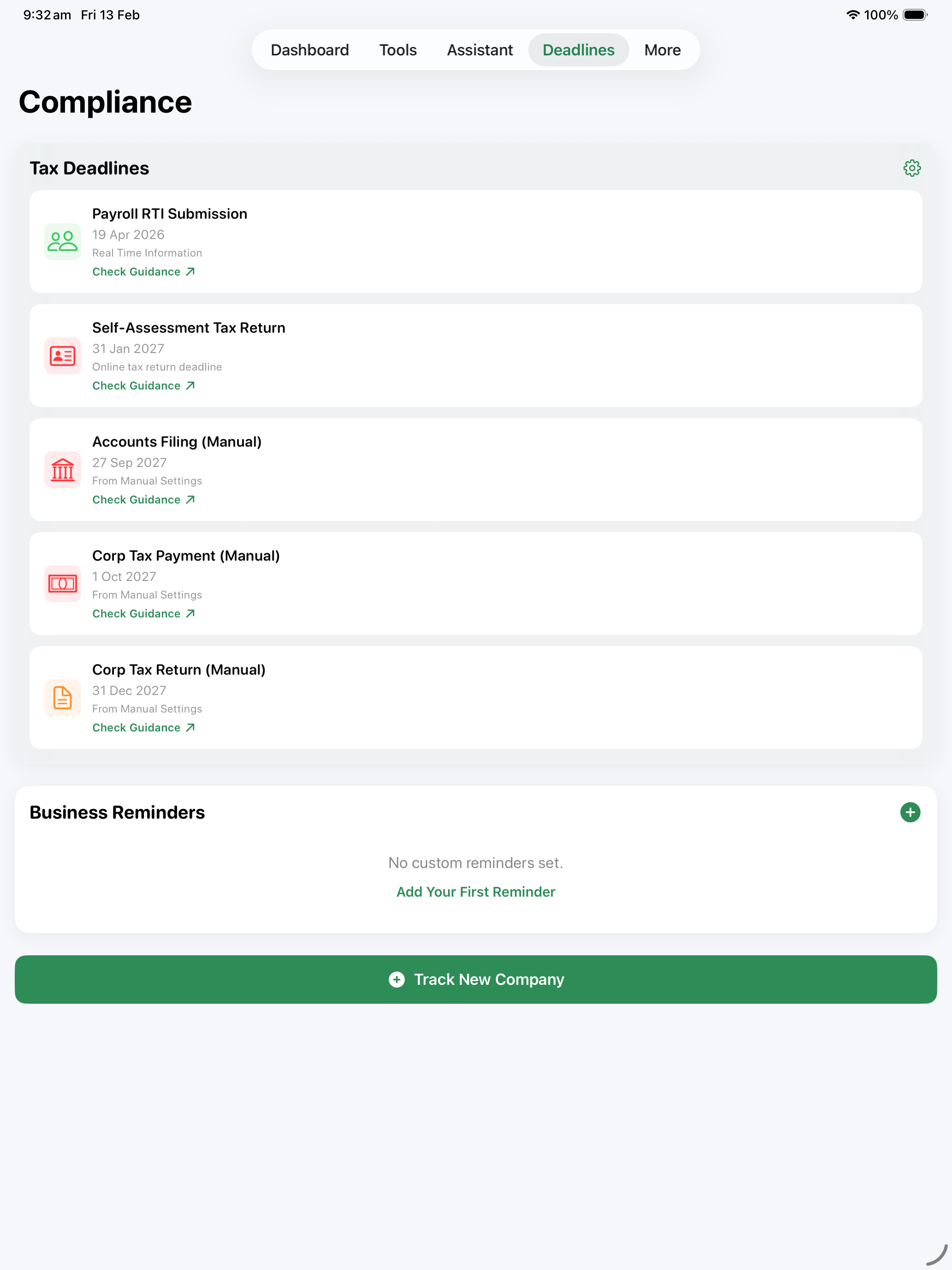 PushDigits Deadline Tracker